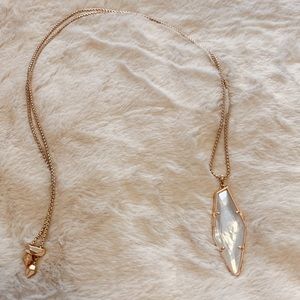 Kendra Scott Beatriz Long Necklace, White MOP/Rose